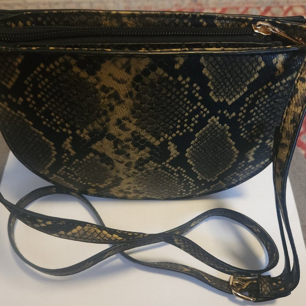 BORN 2 B WILD! with OLIVIA MILLER Mini Snakeskin Crossbody NEW